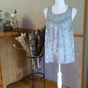 Blue/gray tank top
